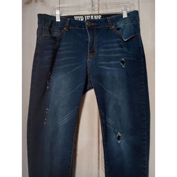 V.I.P Jeans‎ Junior 17 Blue Distressed - Picture 3 of 7